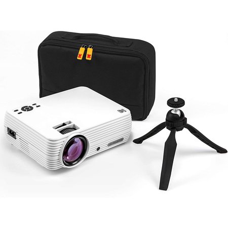 KODAK FLIK X4 800 x 480 LCD Home Theater Projector System with 100 Lumens -Tripod and Case Included RODPJSX5P480